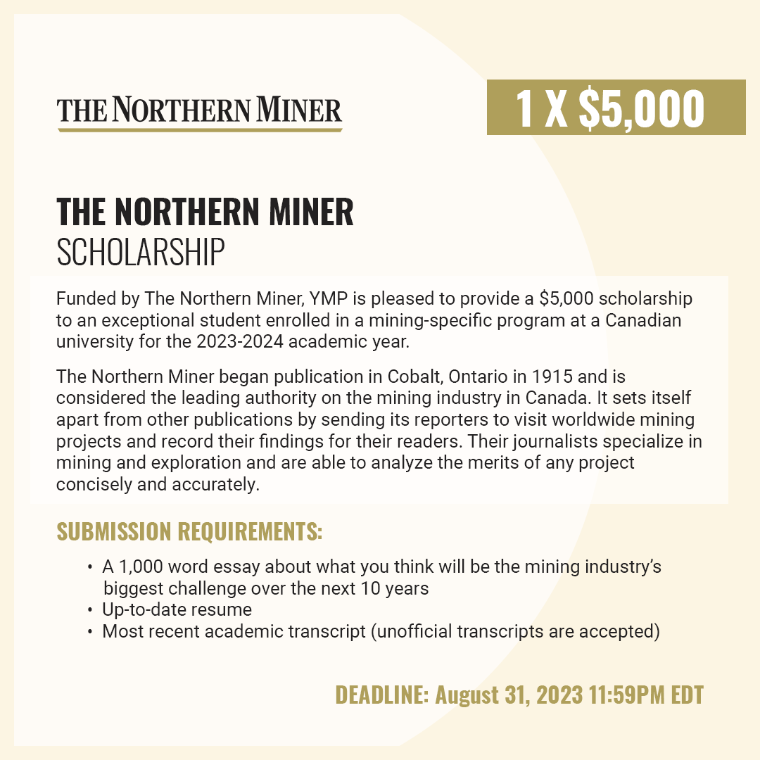 The-Northern-Miner-Scholarship-2023
